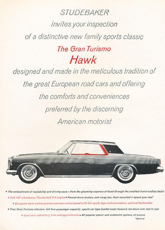 1962 STUDEBAKER Hawk Gran Turismo, foto 10