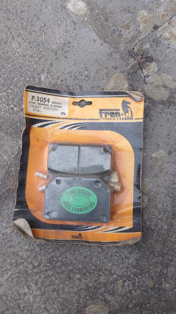 TALBOT Horizon dès 1978. Jeu plaquettes de frein LesAnciennes.com