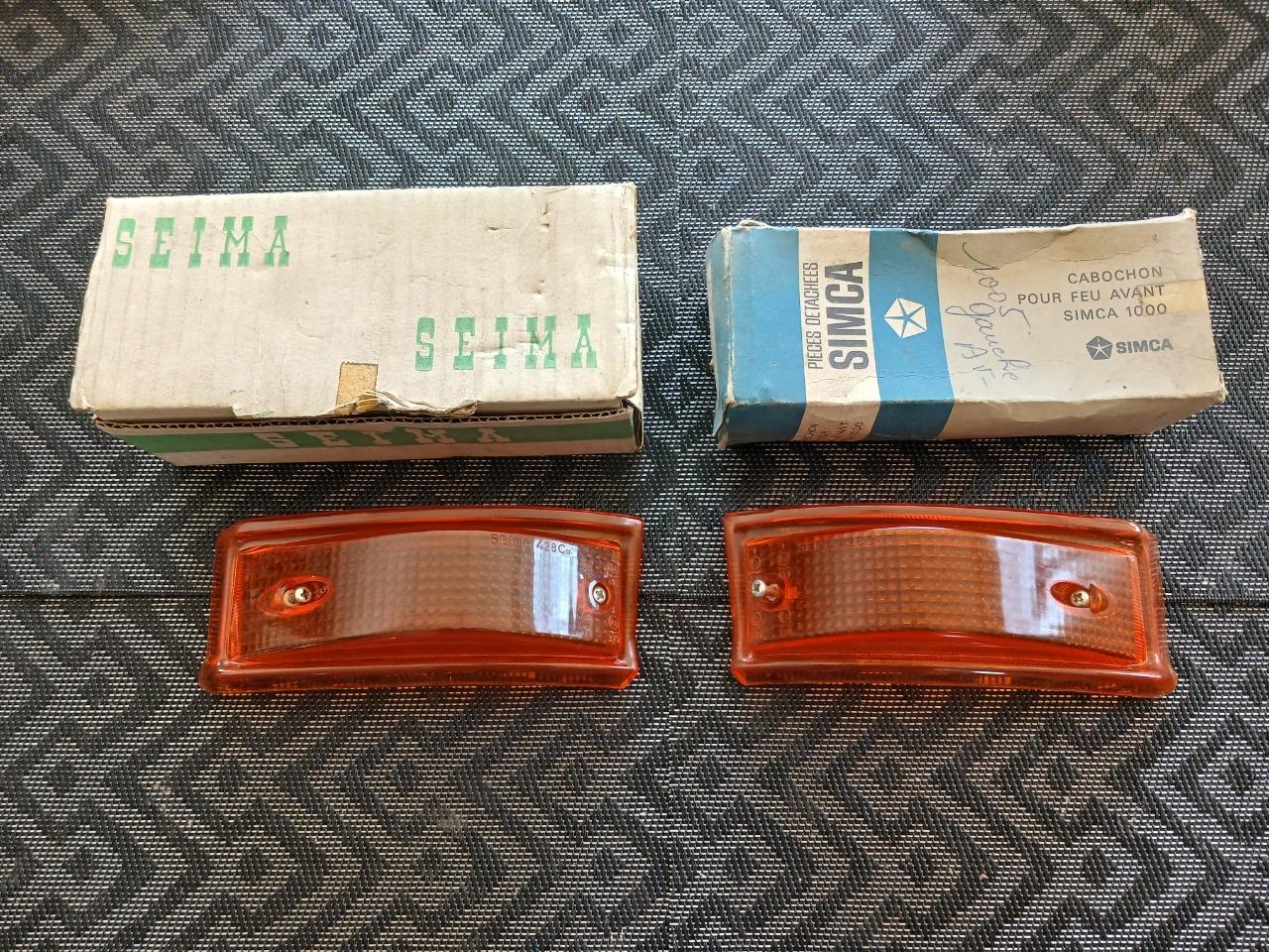 Cabochons clignotants orange SIMCA 1000 LesAnciennes.com