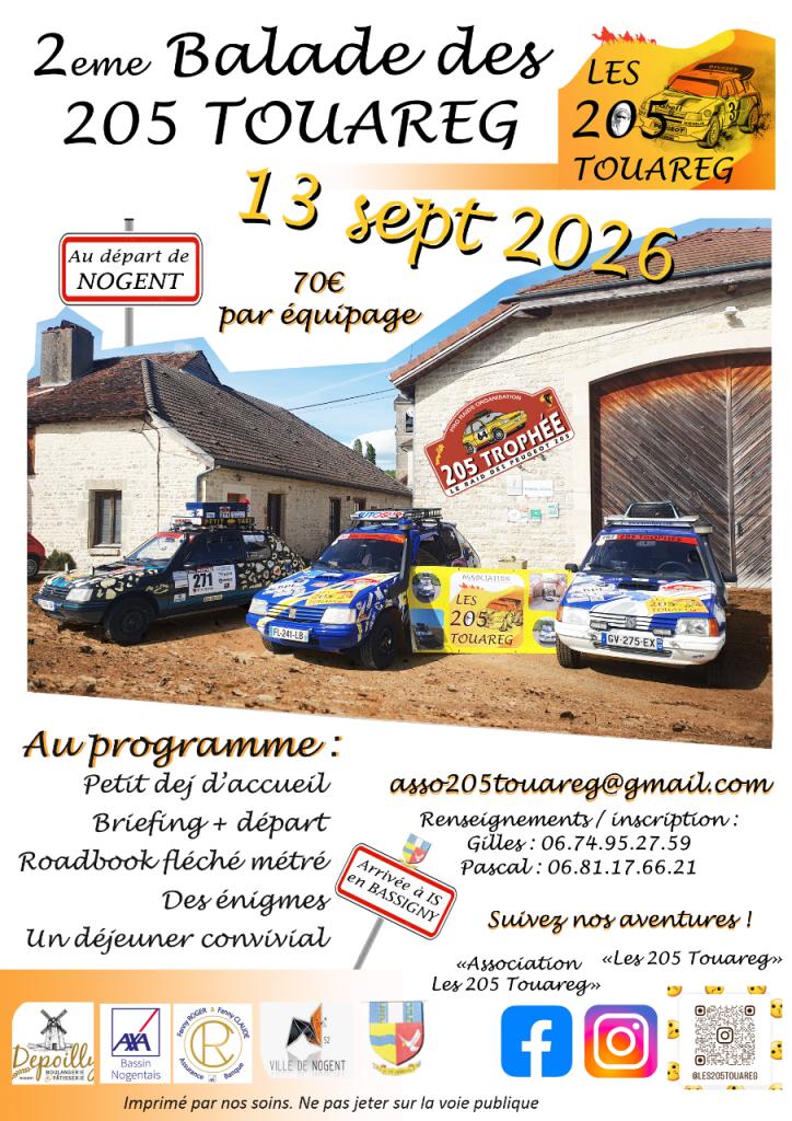 2è balade des 205 Touareg LesAnciennes.com
