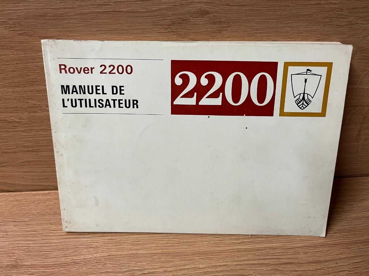 Notice pour Rover 2200. LesAnciennes.com