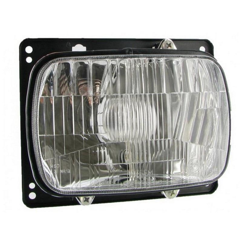 Phare de moto standard rectangulaire avec platine LesAnciennes.com