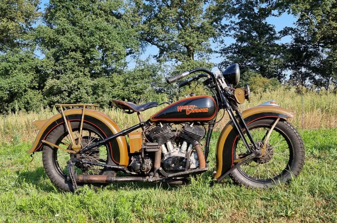 1936 Harley Davidson VH 80Ci 1340 with reverse LesAnciennes.com
