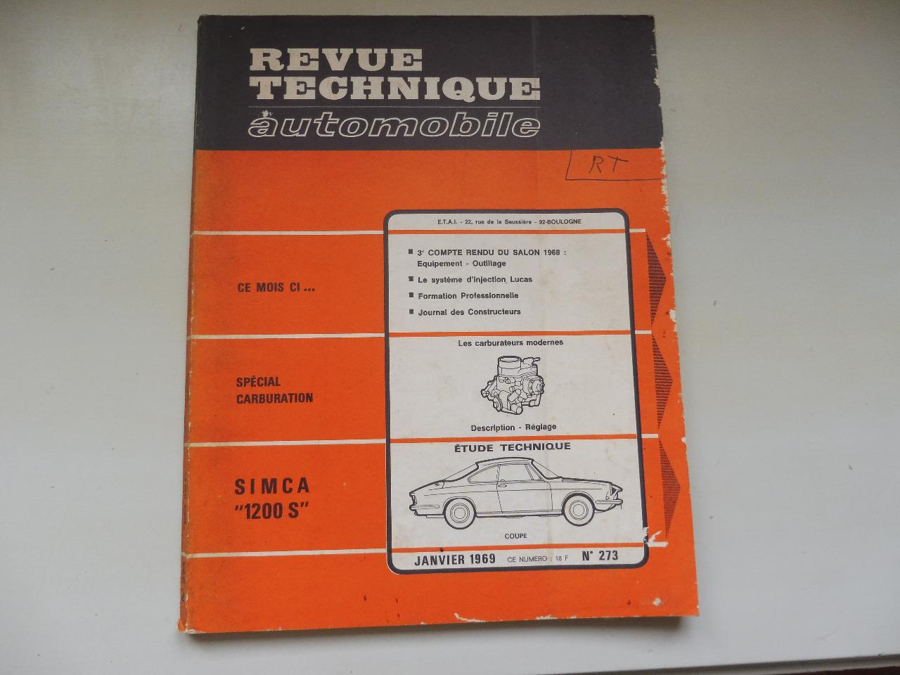 Revue technique Simca 1200s LesAnciennes.com