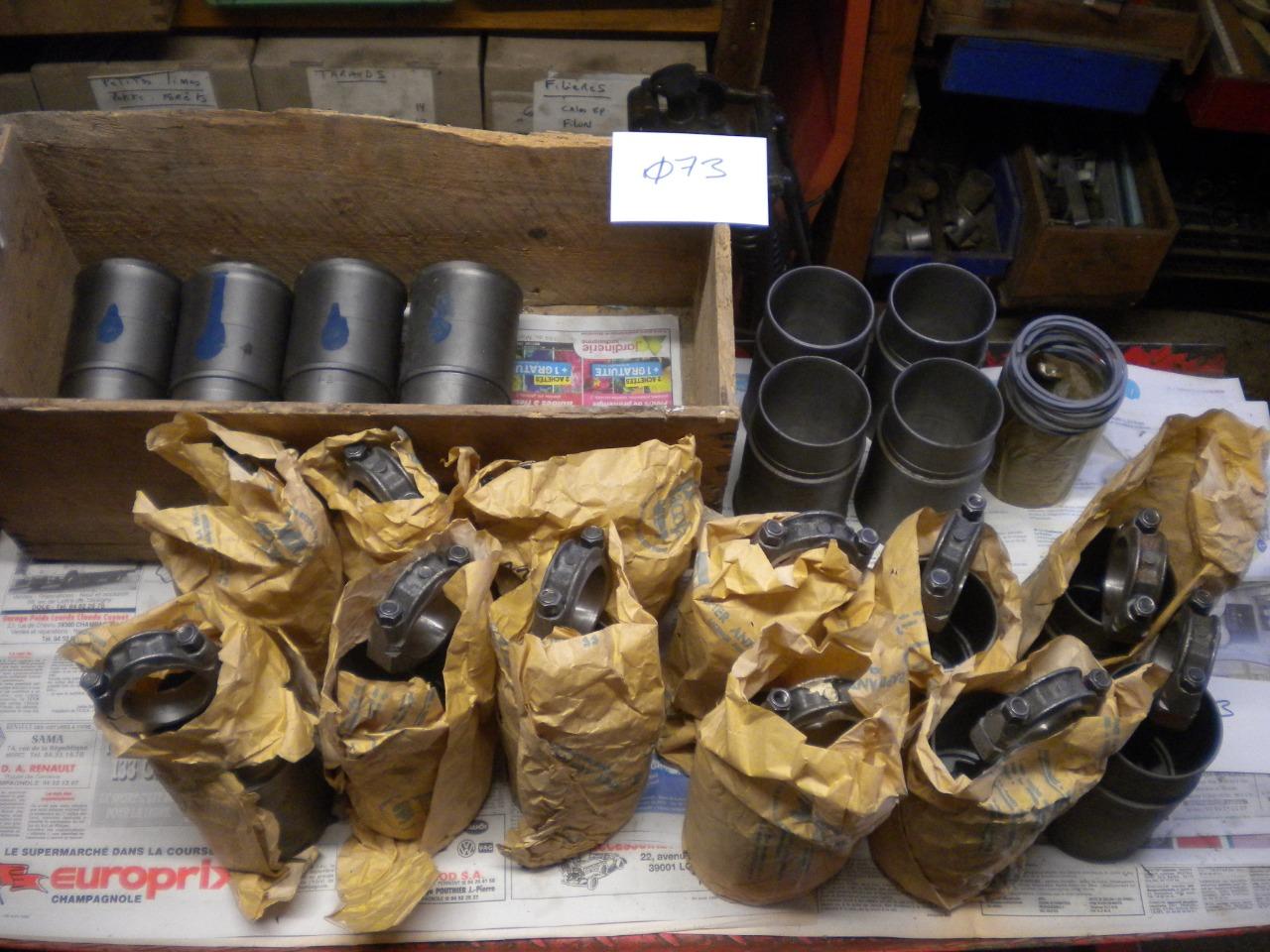 Pièces RENAULT chemises pistons bielles R 8 Ø 73 LesAnciennes.com