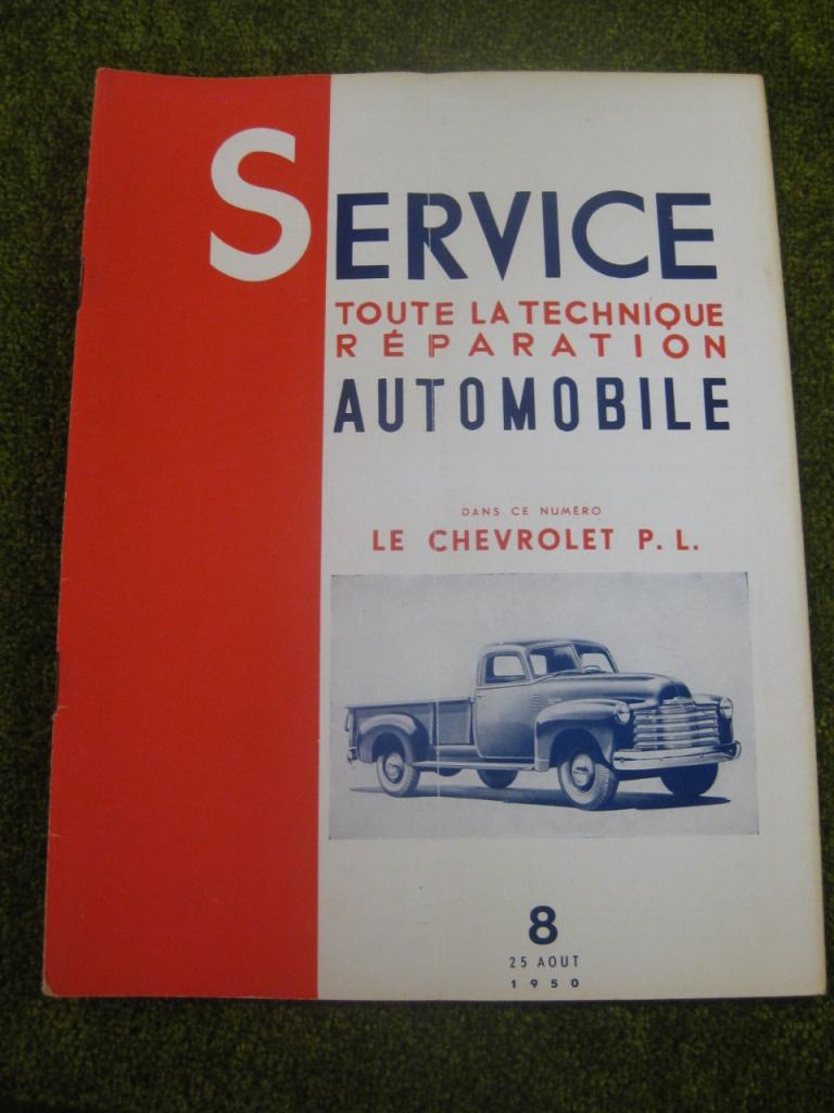 Chevrolet P.L. Revue Service N°8/1950 LesAnciennes.com