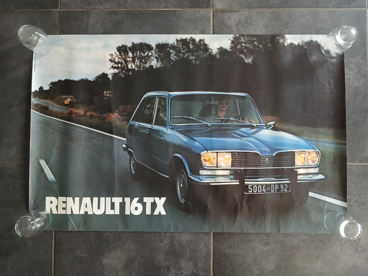 Affiche RENAULT 16 (R16) TX série 1 LesAnciennes.com