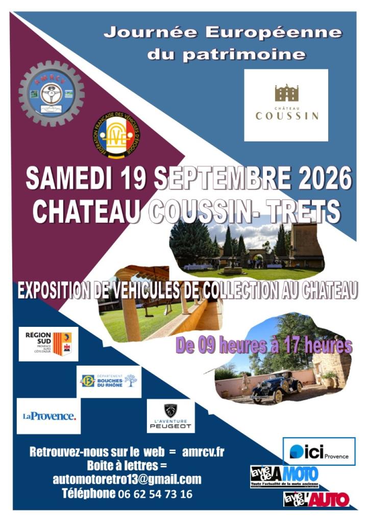 JEP 2026 de l'AMRCV au Chateau COUSSIN LesAnciennes.com
