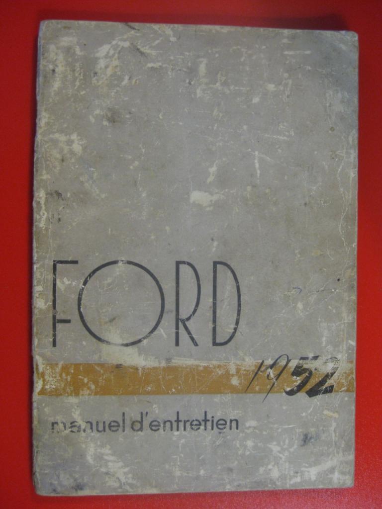 Ford 1952, Livret d'entretien LesAnciennes.com