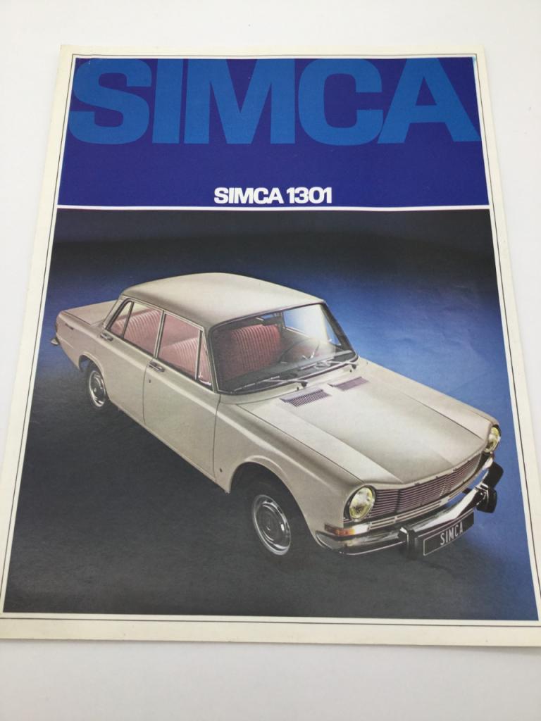 Plaquette publicitaire Simca 1301 LesAnciennes.com