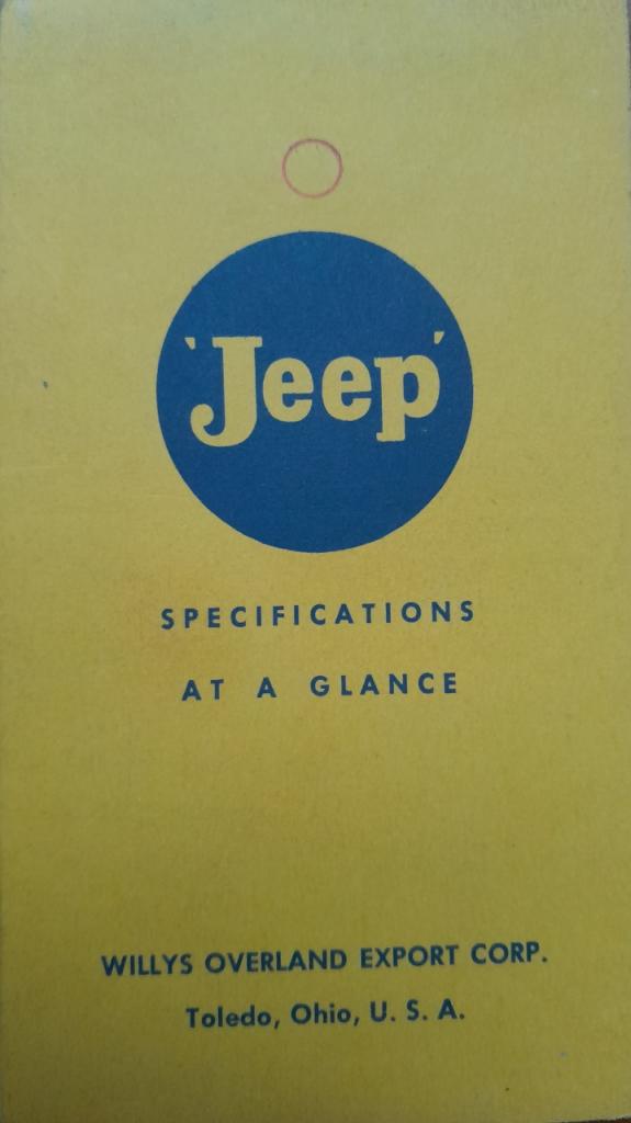 Jeep caractéristiques techniques de 20 Jeep LesAnciennes.com