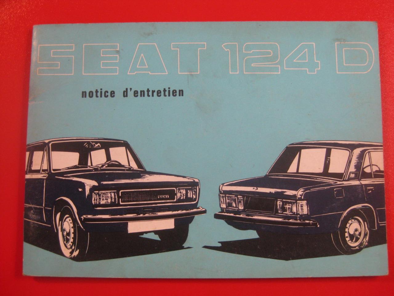 Seat 124 D, Livret d'entretien LesAnciennes.com