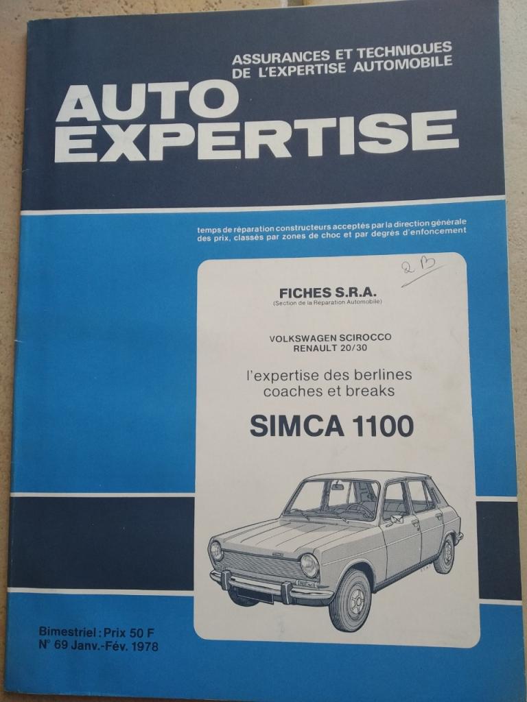 AUTO EXPERTISE" n° 69 (01-02 1978) SIMCA 1100 LesAnciennes.com