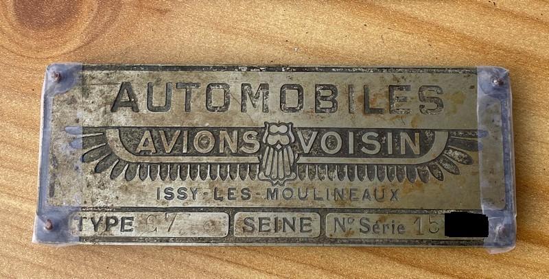 Plaque constructeur Avions VOISIN C7 LesAnciennes.com