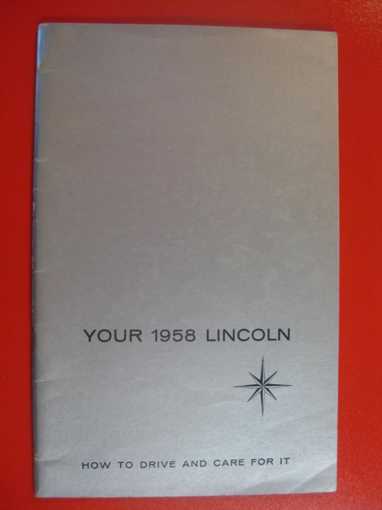 Ford Lincoln 1958, Livret entretien LesAnciennes.com