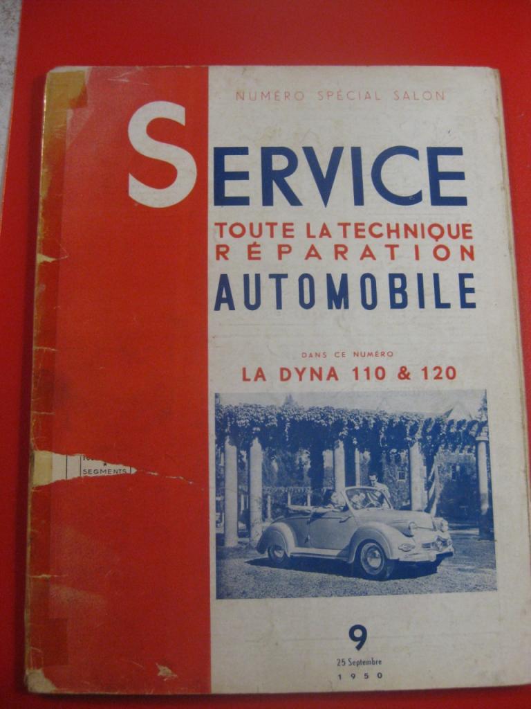 RTA - Service de 1950, Dyna Panhard 110 & 120 LesAnciennes.com