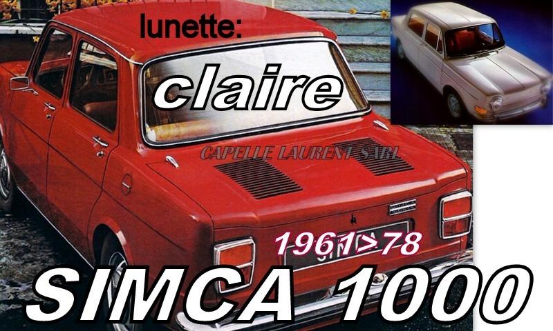 SIMCA 1000. 1200S. 1000 Coupé. GC PARE BRISE NEUF LesAnciennes.com