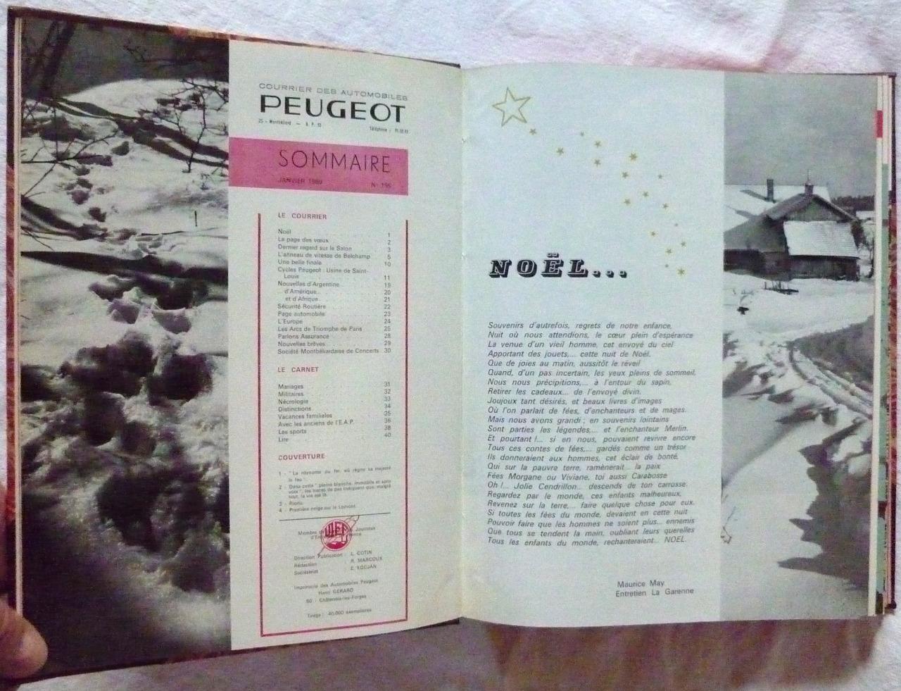 Courrier des Automobiles Peugeot, 1969 LesAnciennes.com