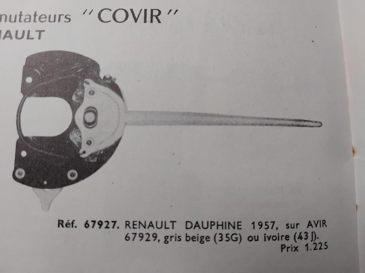Levier RENAULT Dauphine LesAnciennes.com