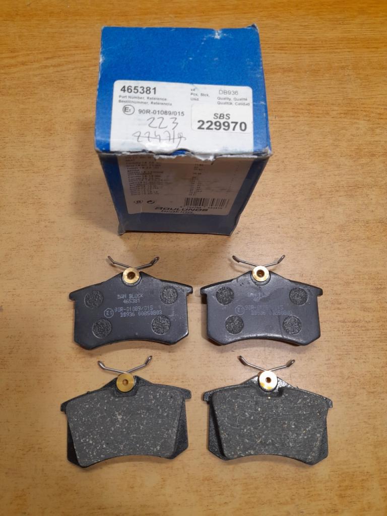 Plaquettes de Frein Arrière Peugeot 405 MI16 LesAnciennes.com