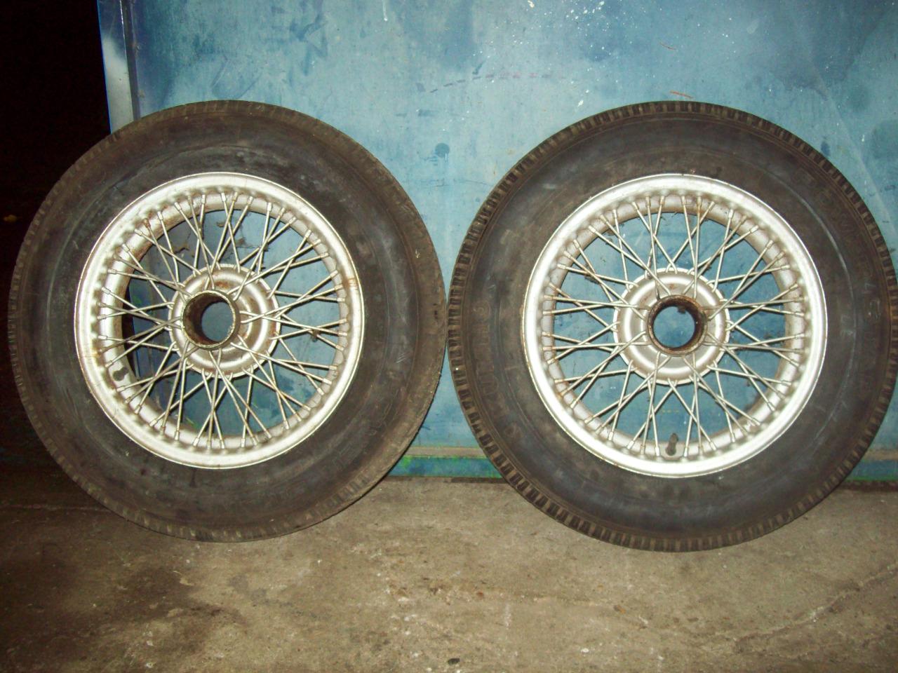 2 jantes a rayon en 15 moyeu Rudge pour MG - Trium LesAnciennes.com