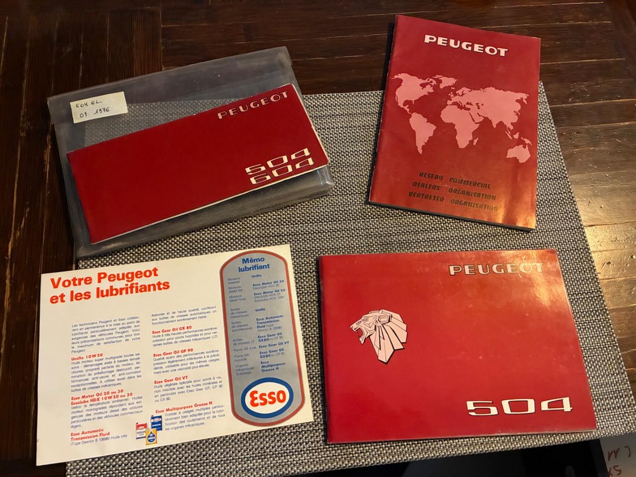 Notice mode d'emploi carnet Peugeot 504 LesAnciennes.com