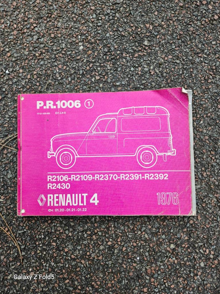 Documentation r4 fourgonnette LesAnciennes.com