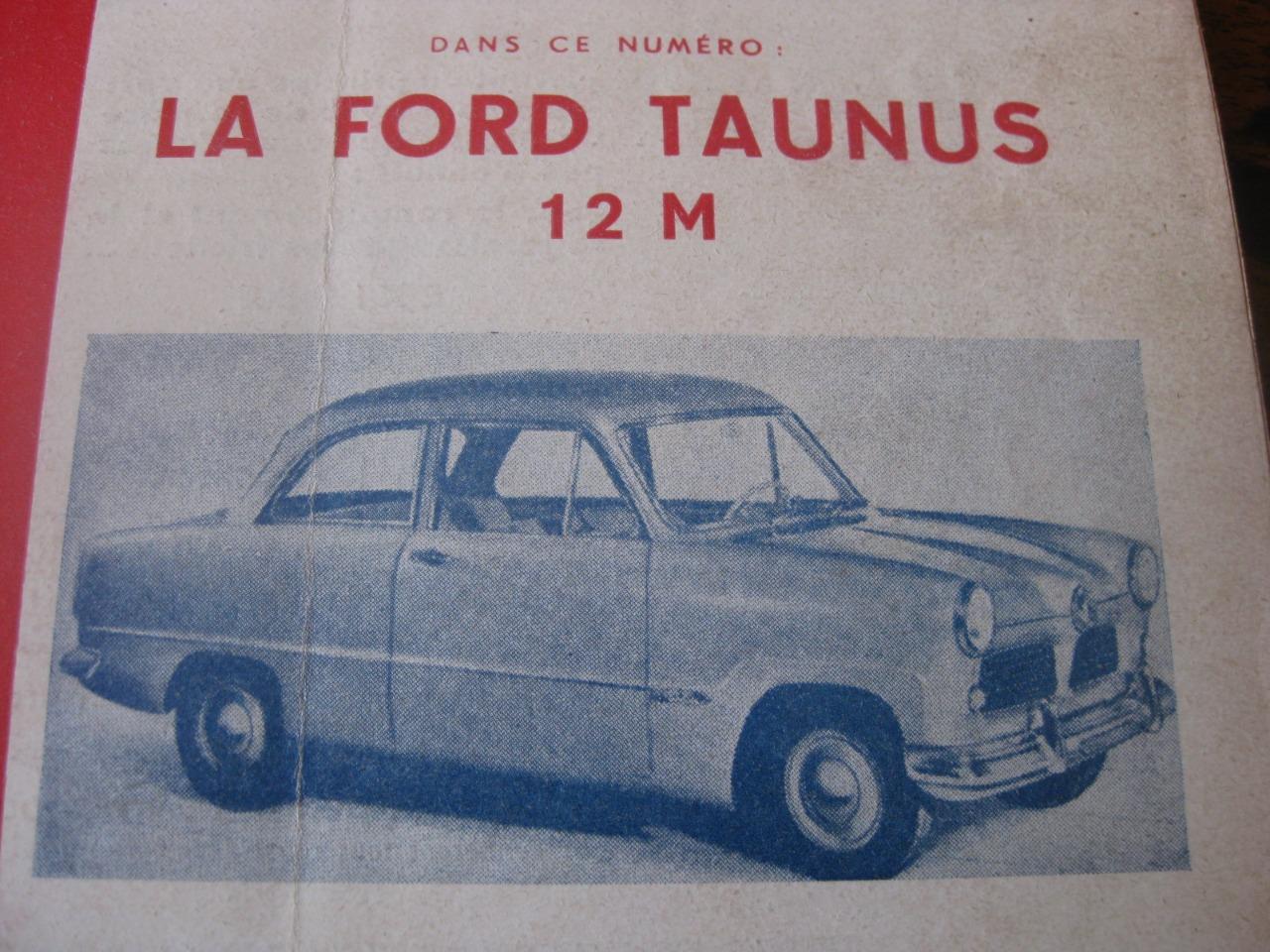 Ford Taunus 12 M. Etude tech. 1953 LesAnciennes.com