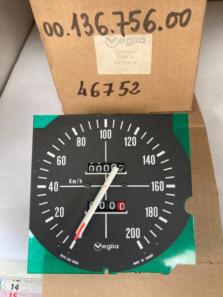 Compteur neuf Veglia SIMCA 1307 LesAnciennes.com