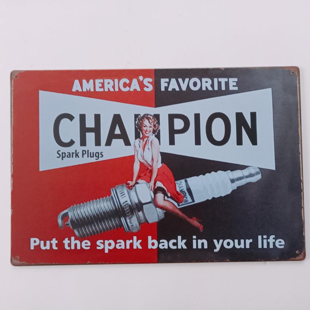 PLAQUE METAL CHAMPION LesAnciennes.com