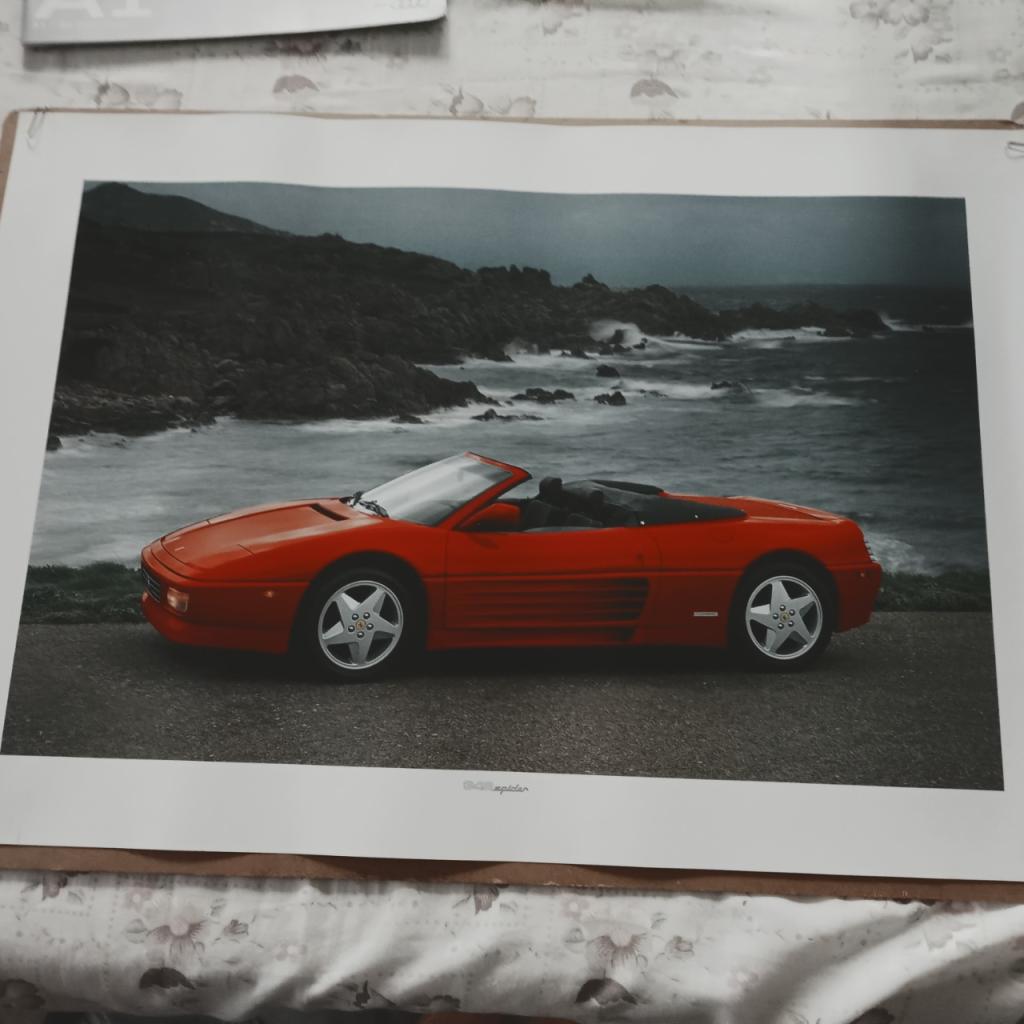POSTER FERRARI 348 SPIDER LesAnciennes.com
