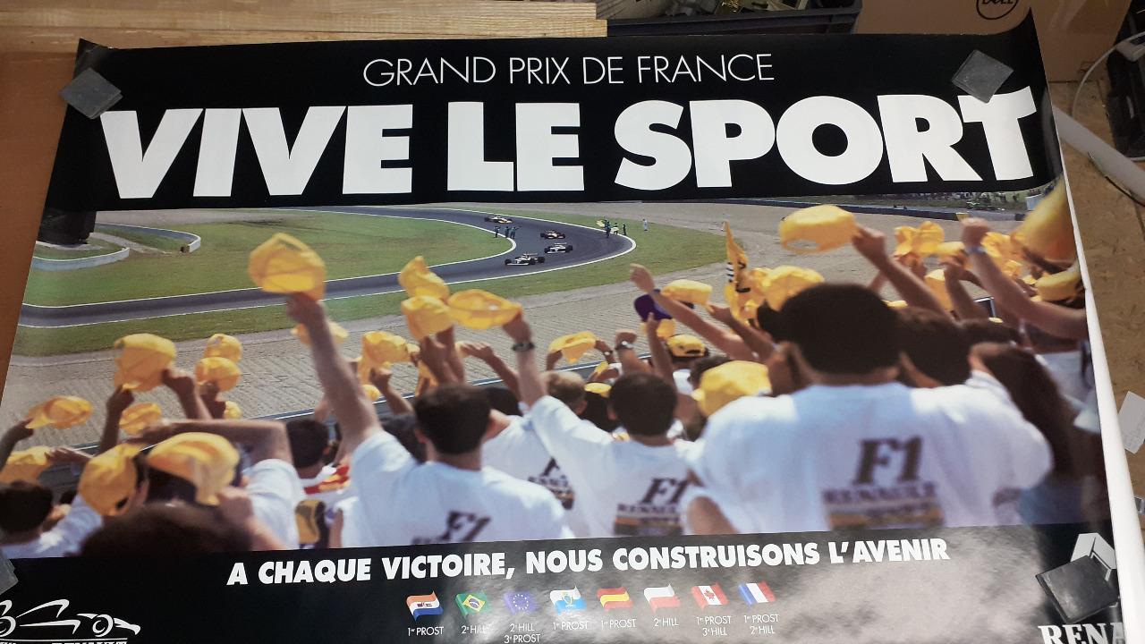 Affiche FI Renault Grand prix de France LesAnciennes.com