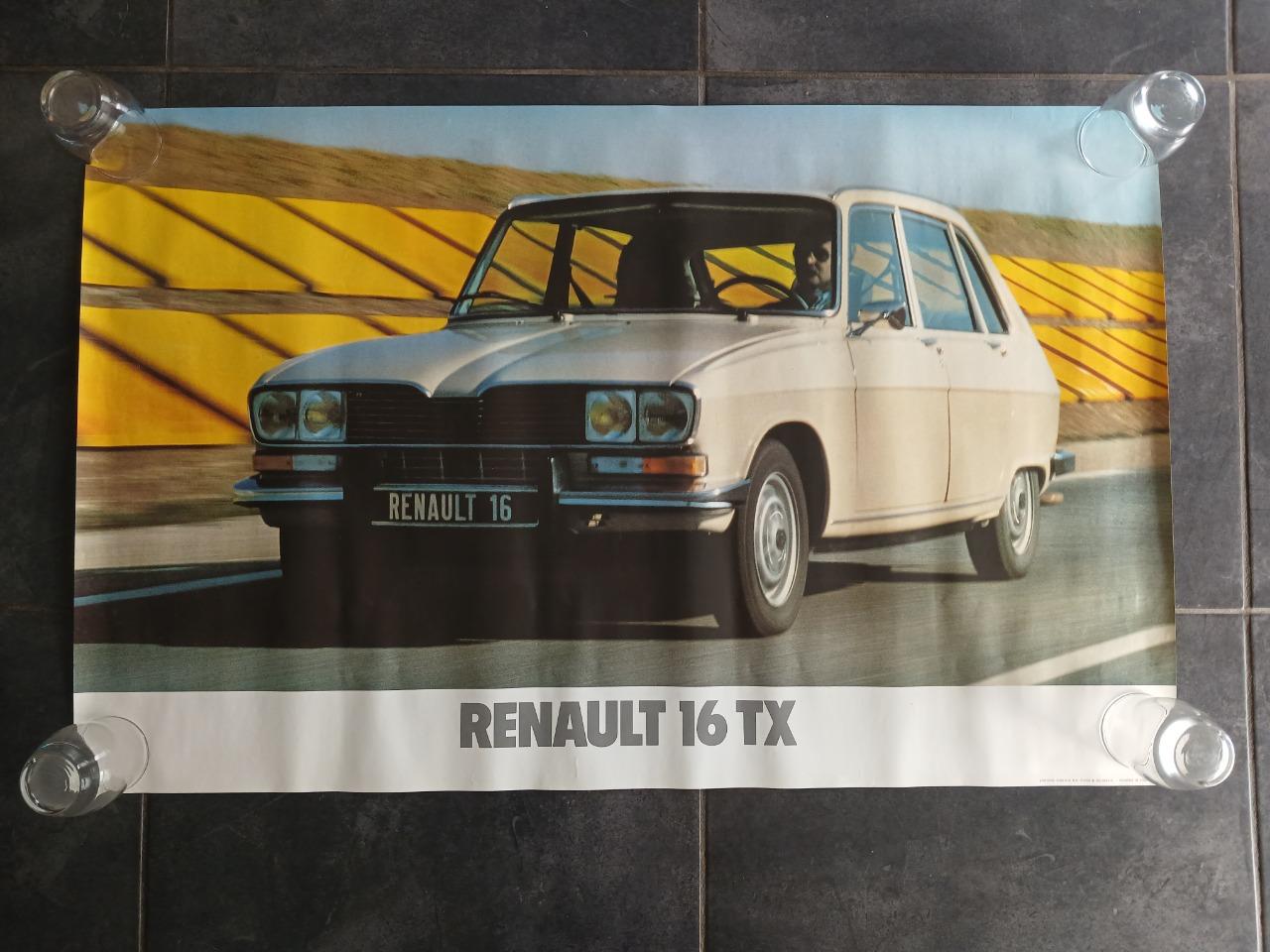 Affiche RENAULT 16 (R16) TX série 2 LesAnciennes.com
