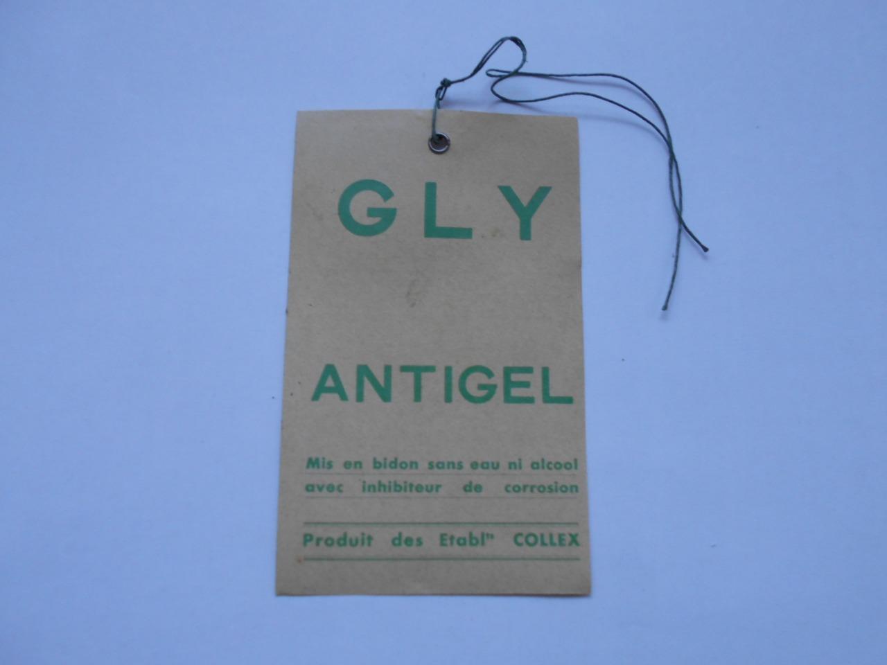 Etiquette ANTICEL GLY verte LesAnciennes.com