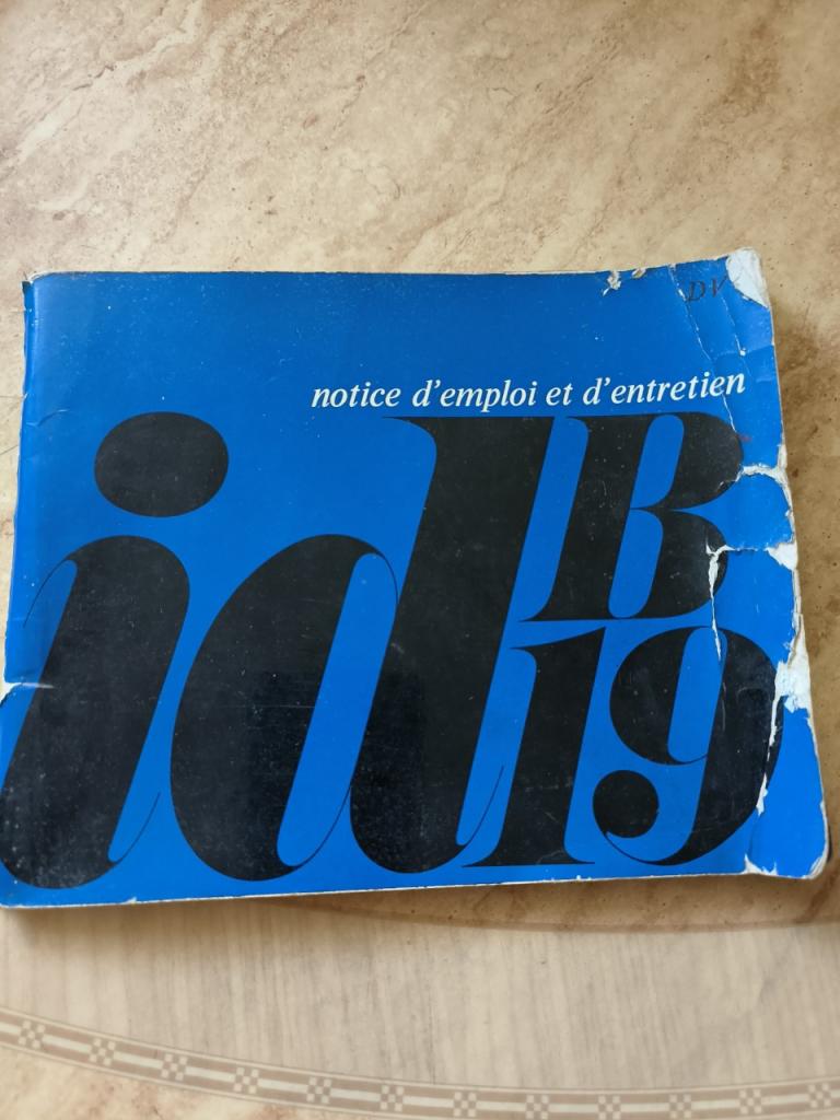 Citroën ID 19 B notice d'emploi, d'entretien LesAnciennes.com