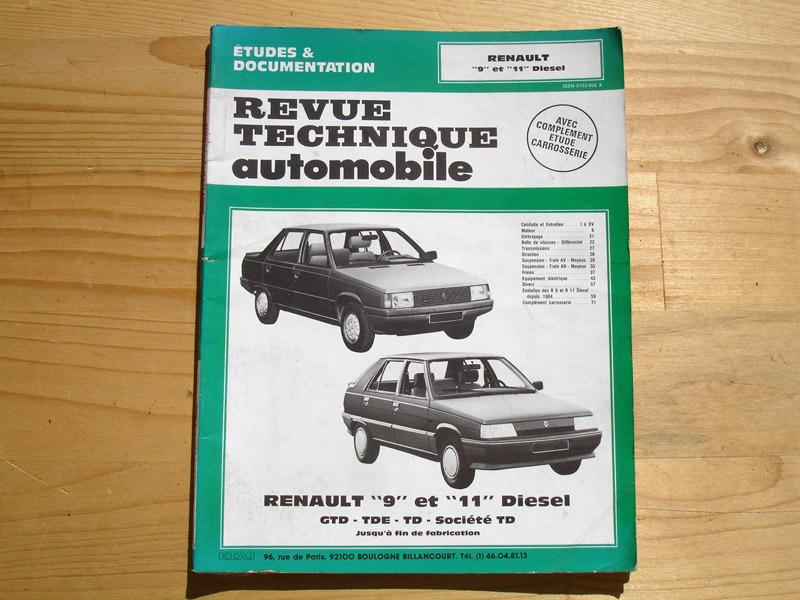 RTA revue technique Renault 9 et 11 diesel LesAnciennes.com