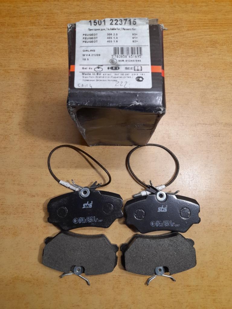 Plaquettes de frein avant Peugeot 405 306 2.0L XSI LesAnciennes.com