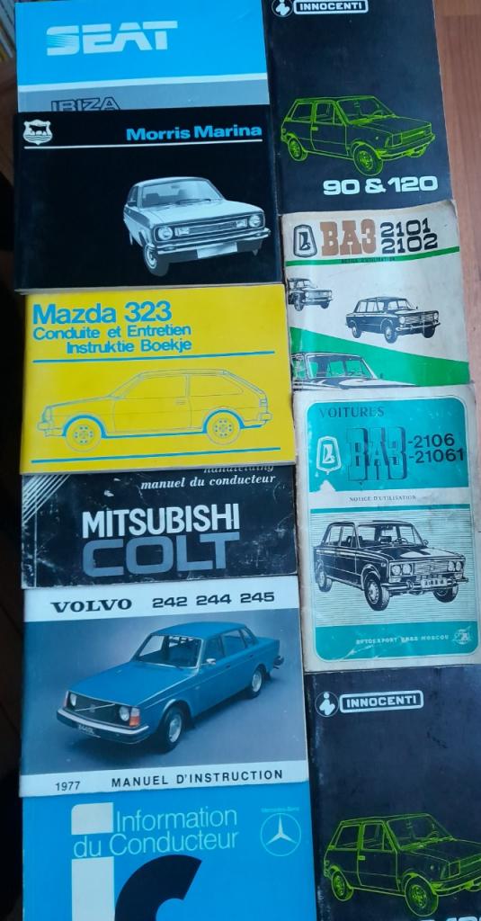 Lot de 13 Manuels d'utilisateurs LesAnciennes.com