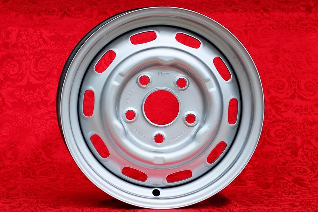 1 pc. jante Porsche OE steel 5.5x15 ET42 356C SC C LesAnciennes.com