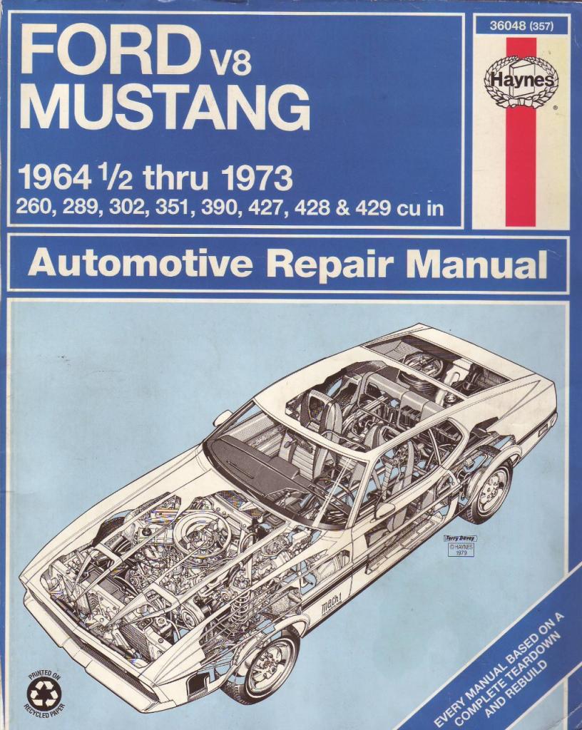 MUSTANG 64.5-73 Automotive Repair Manual LesAnciennes.com