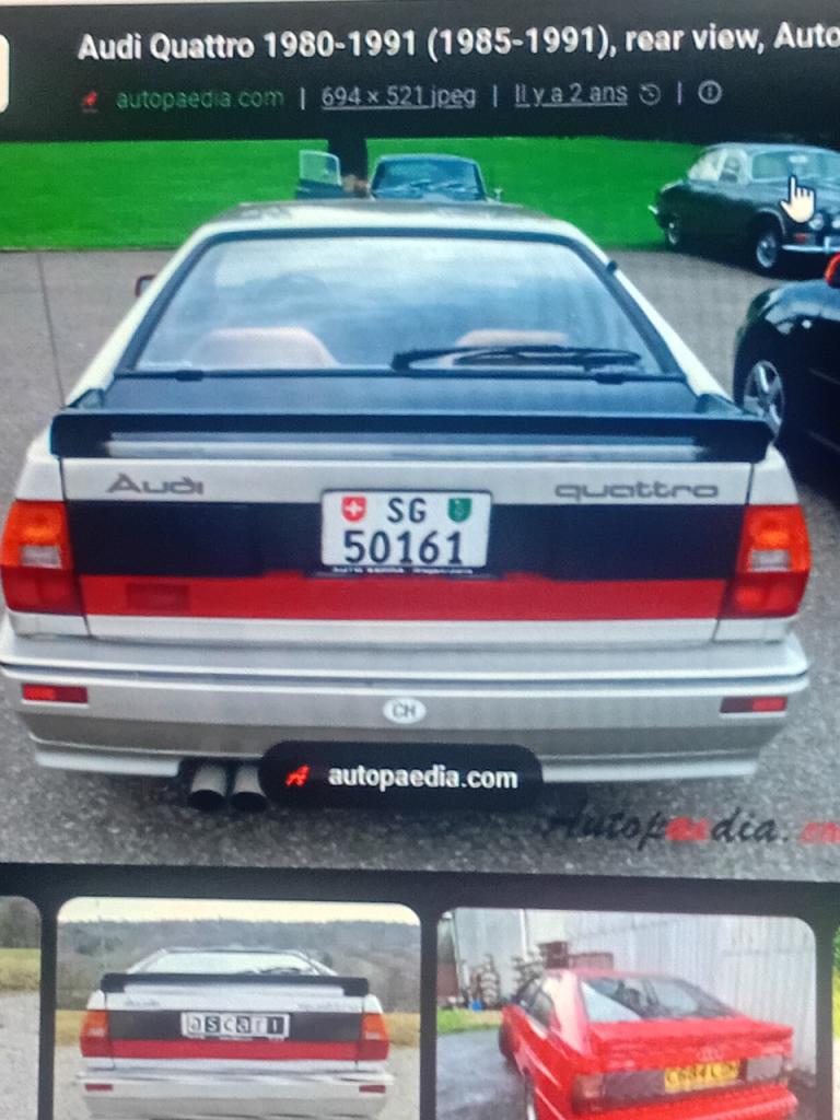 Bandeau AUDI Quattro Coupé LesAnciennes.com