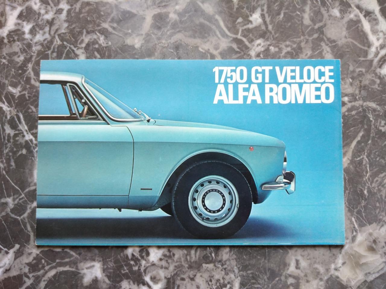 Dépliant Alfa Romeo 1750 GT Veloce LesAnciennes.com