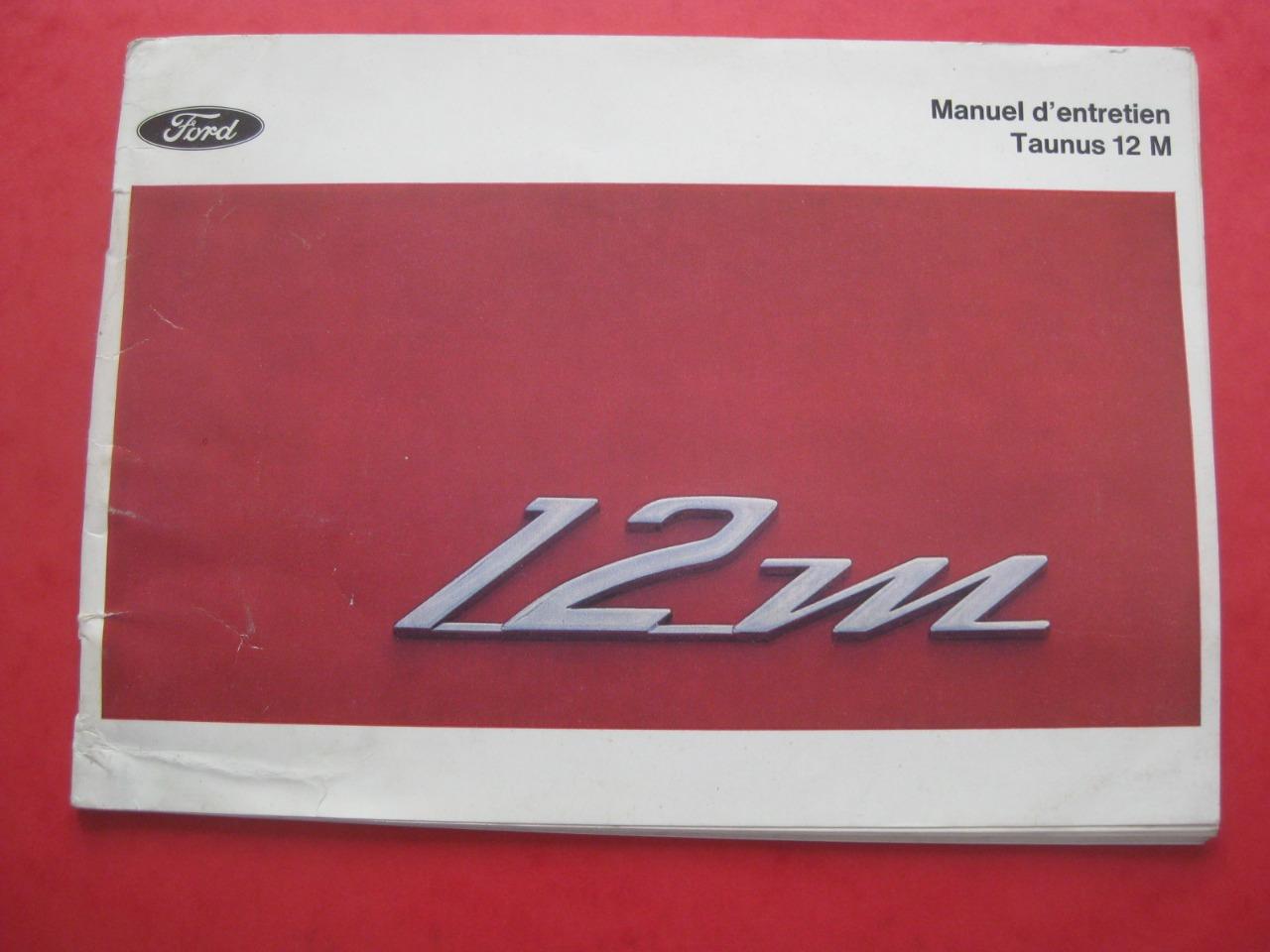 Ford Taunus 12 M 1966, Livret d'entretien LesAnciennes.com