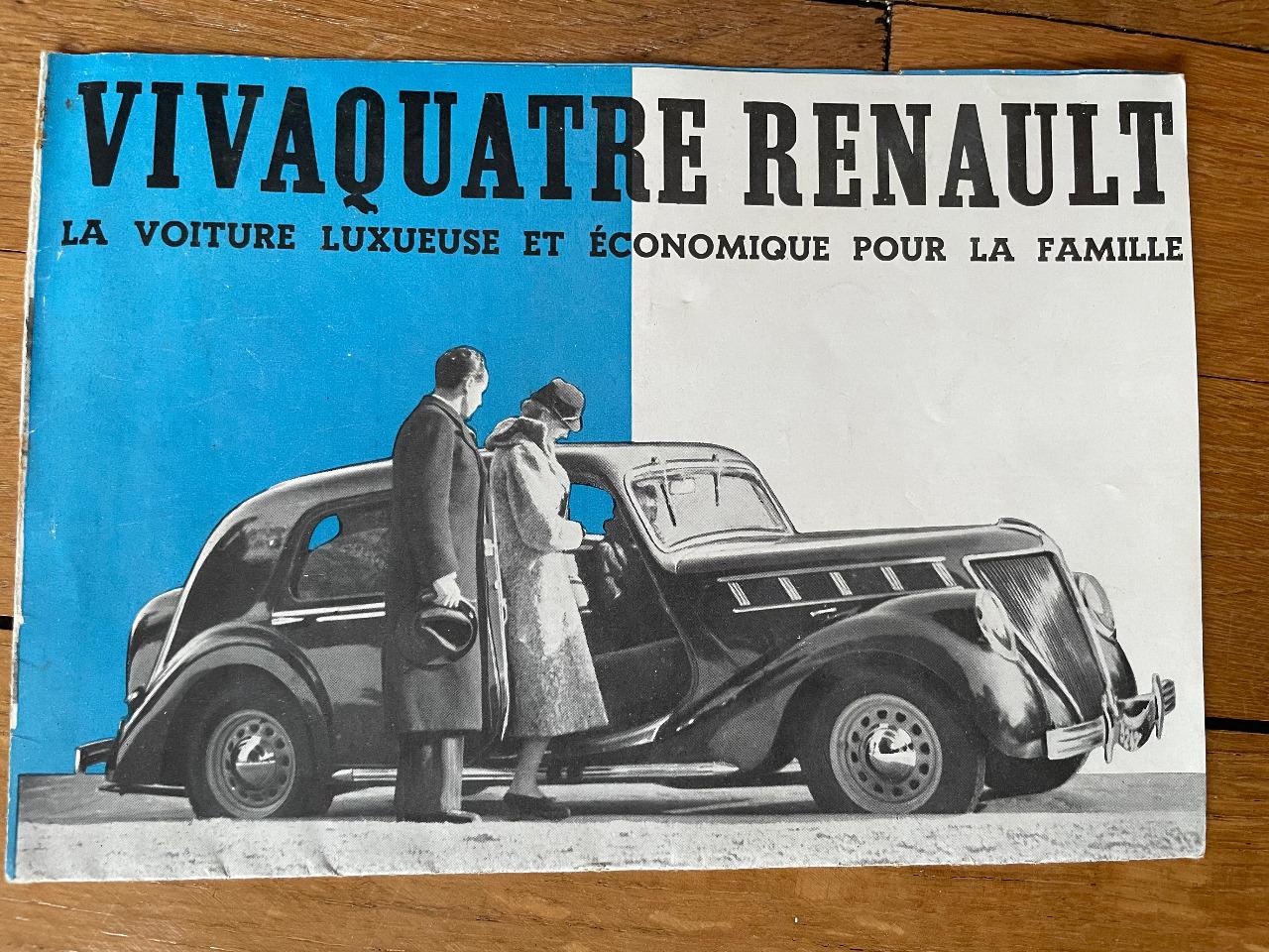 RENAULT VIVAQUATRE CATALOGUE LesAnciennes.com