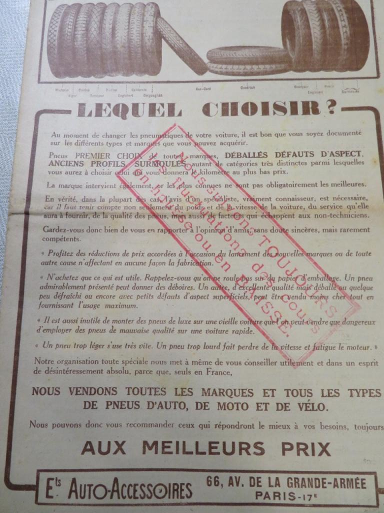 Ancien catalogue de 1928 pièces et accessoire LesAnciennes.com