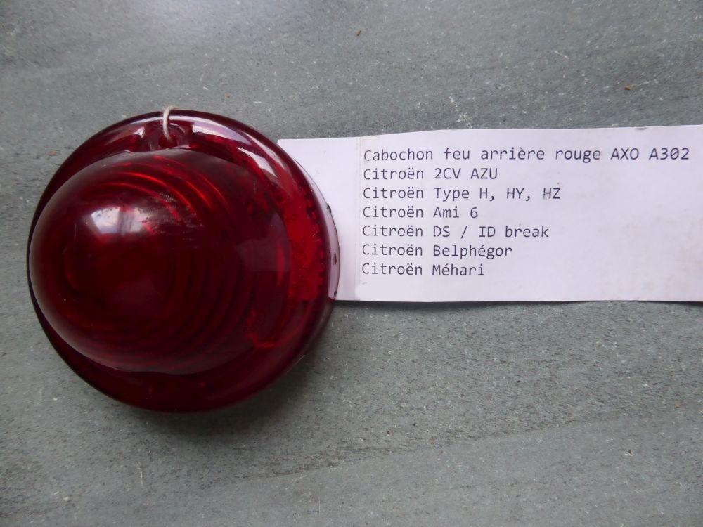 CITROEN Cabochon feu arrière rouge AXO A302 LesAnciennes.com