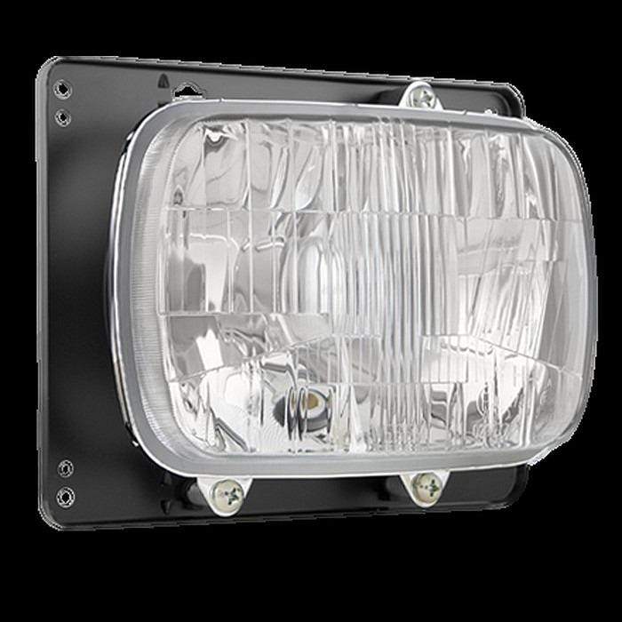 Phare de moto standard rectangulaire avec platine LesAnciennes.com