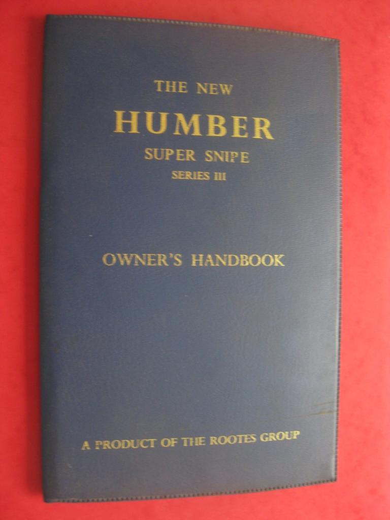 Humber Super Snipe série III, notice 1960 LesAnciennes.com