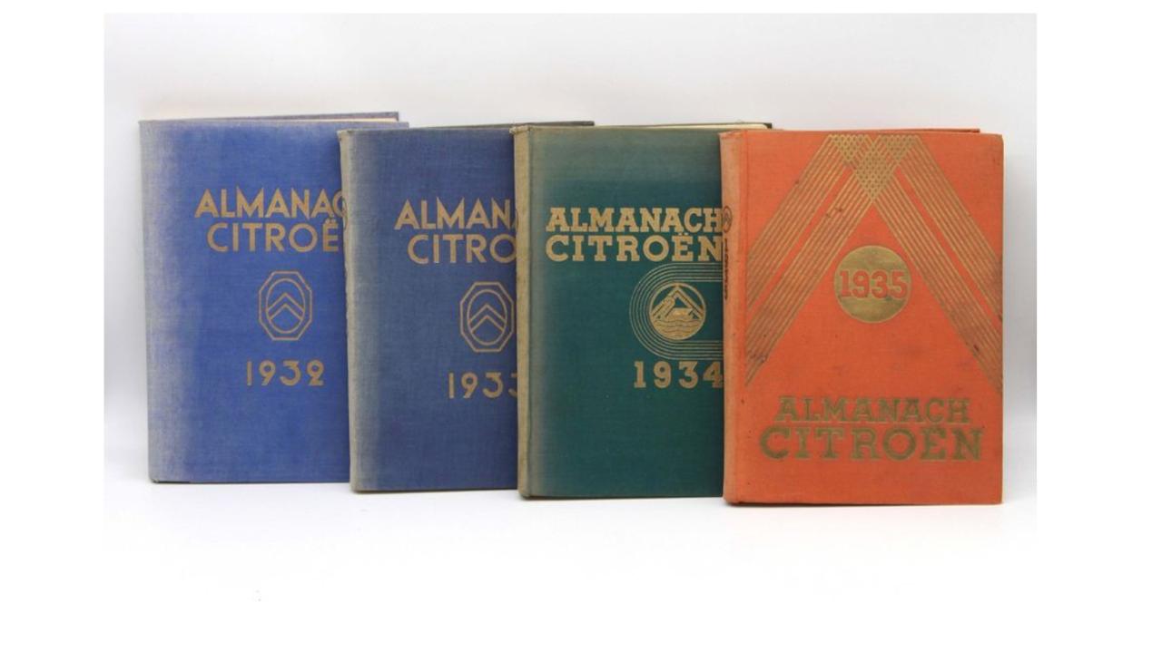 Quatre almanachs Citroen 1932, 1933, 1934 et 1935 LesAnciennes.com