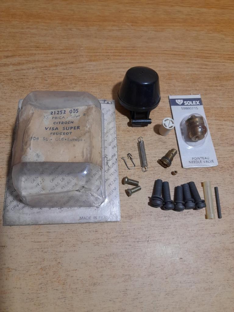 Kit accessoire carburateur Peugeot 104 SL visa LesAnciennes.com